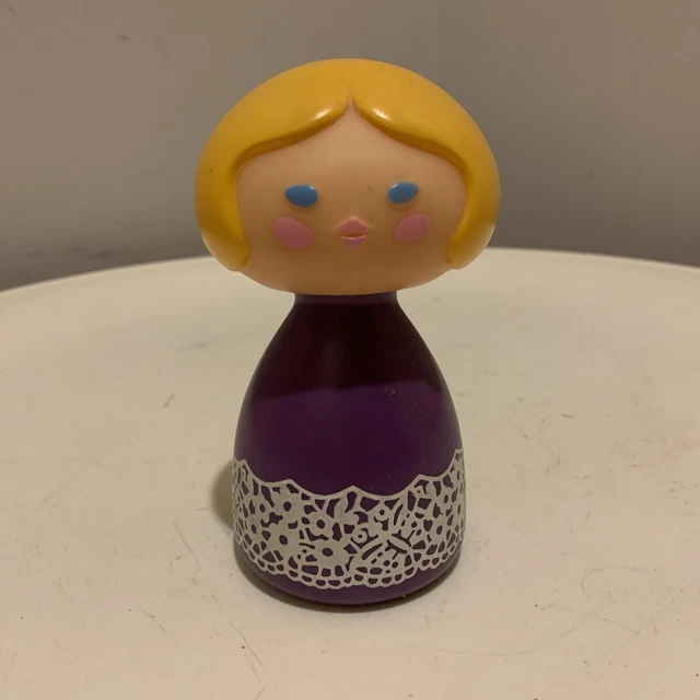 AVON SMALL WORLD Cologne Mist Perfume Bottle Blonde Girl Vintage EMPTY