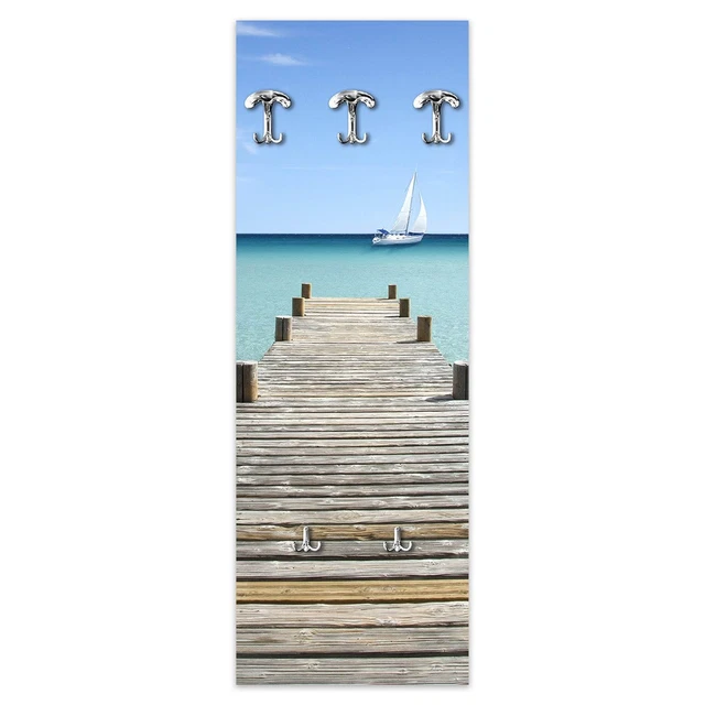 Appendiabiti da parete 49X139 cm Sea