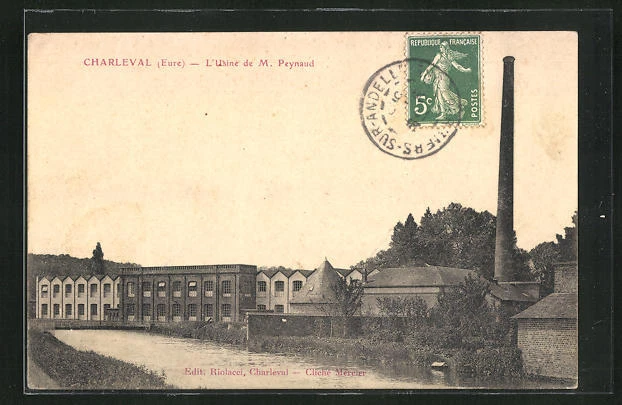 CPA Charleval, L´Usine de M. Paynaud