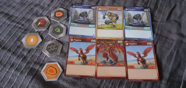 Lot De 8 Figurines Bakugan Avec 10 Cartes – Collection Jeu De Combat