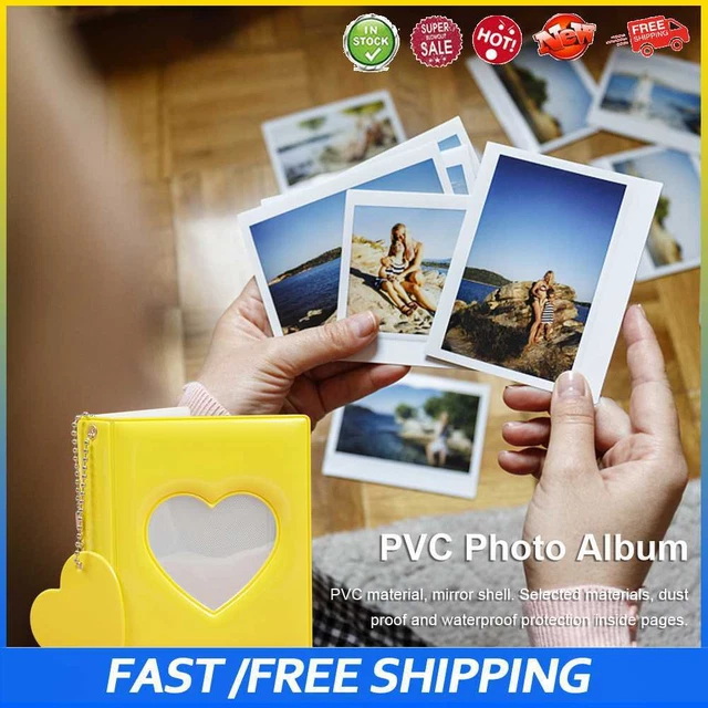 #B carpeta de tarjetas de PVC HÁGALO USTED MISMO fotos libro de colección impermeable para decoración del hogar (Yello