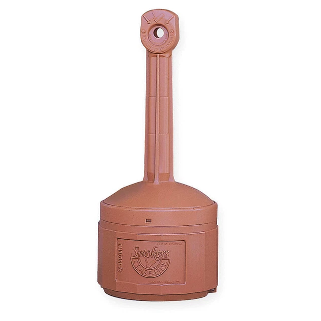 JUSTRITE 26800T Cigarette Receptacle,4 gal.,Terra Cotta