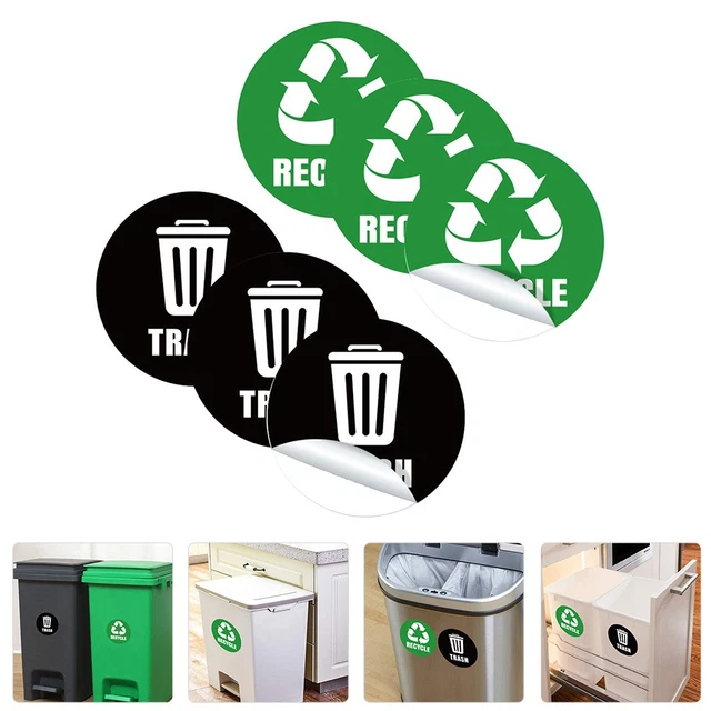 GARBAGE CLASSIFICATION LABEL Bin Sticker Dustbin Stickers Labels £3.65 ...