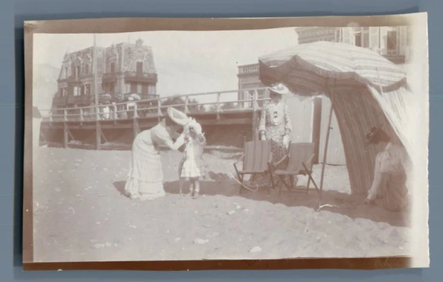 Tirage Vintage – Villers-sur-Mer, Les Planches – Calvados – Circa 1903 – Format 7x11 Cm – Référence CM8255
