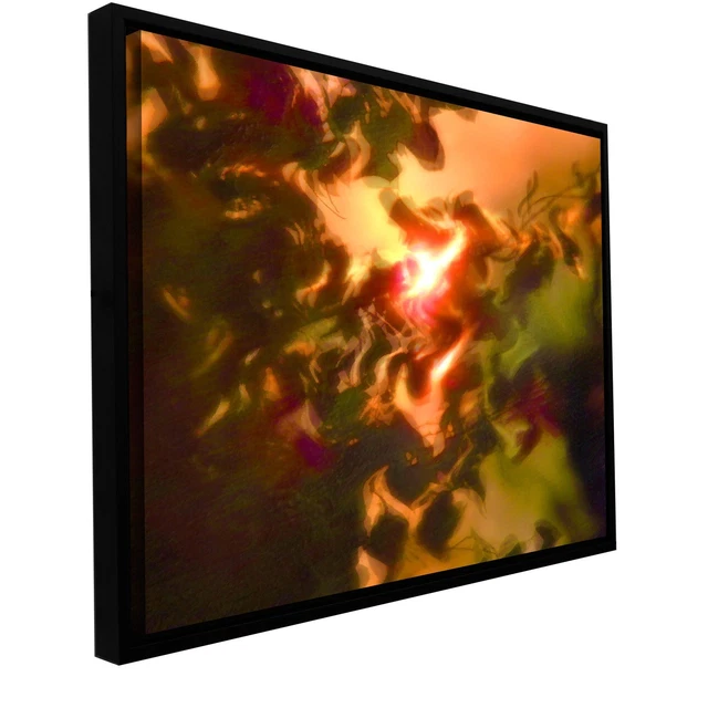ArtWall Dean Uhlinger 'Slow, Hot Wind' Floater Framed  Small