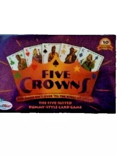 Set Enterprises Five Crowns Five Suited Rummy Style Card Game sealed