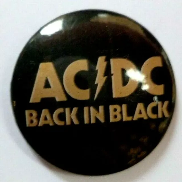 AC/DC 1970s/80s Original Pin Badge Australian Rock Band Music