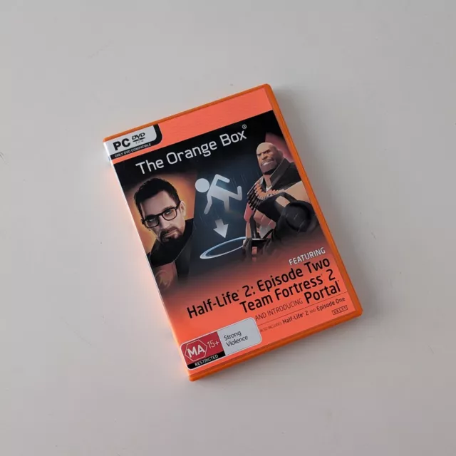 THE ORANGE BOX- Half Life 2 Team Fortress 2 & Portal CD ROM PC Game GC Free Post