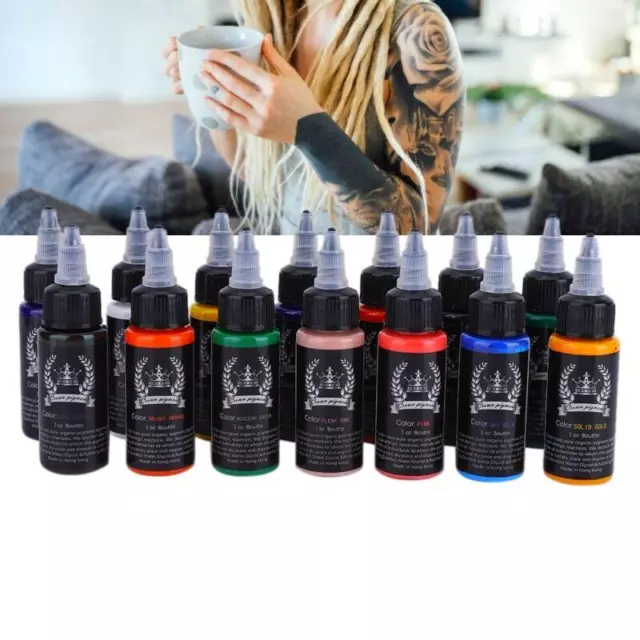30ml 14 Color Professional Tattoo Ink Set for UK Artists