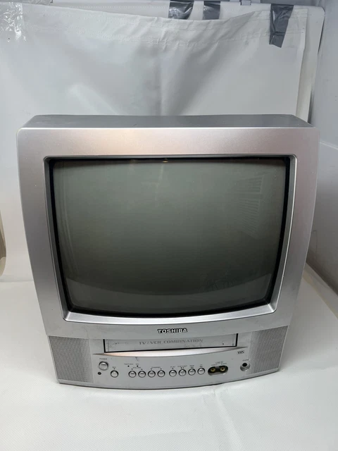 Toshiba MV13N3 13" CRT VCR Combo VHS Player Recorder Retro Gaming TV No Remote