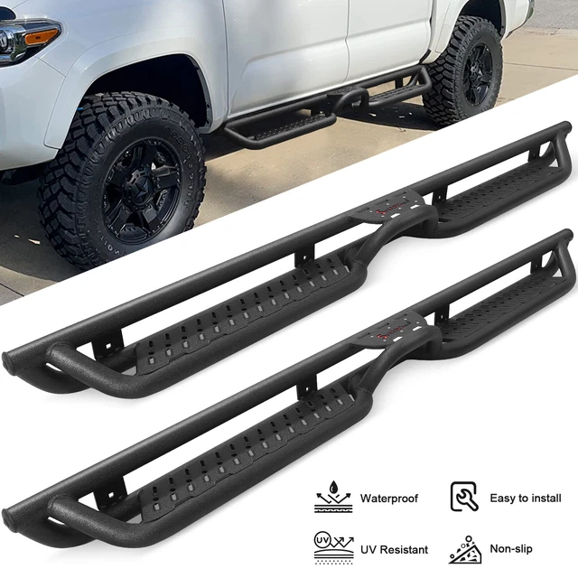 RUNNING BOARDS FOR 20222025 Toyota Tundra CrewMax Side Steps BLK Nerf