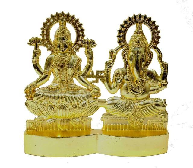 Idole de Ganesha Laxmi en laiton pour la décoration de la maison Statue