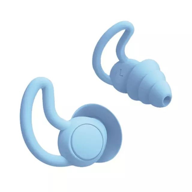 LF# Silicone Ear Plugs Sound Insulation Anti Noise Sleeping Earplugs (White)
