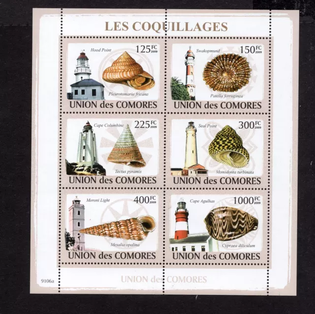 Comoros 2009 mini sheet of stamps Mi#2086-2091 MNH CV=13.2$