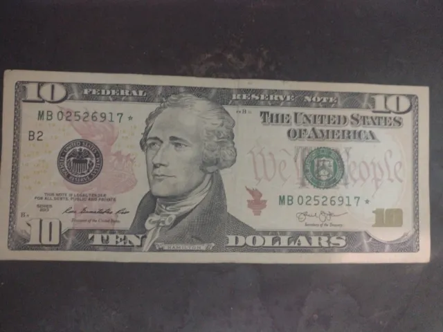ten dollar star note series 2013