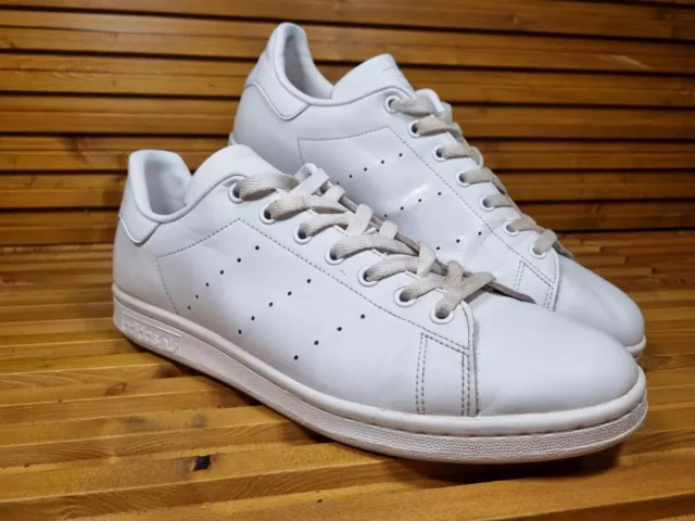 Adidas Originals Stan Smith All White Low Leather Trainers UK Size 11 See Pics!