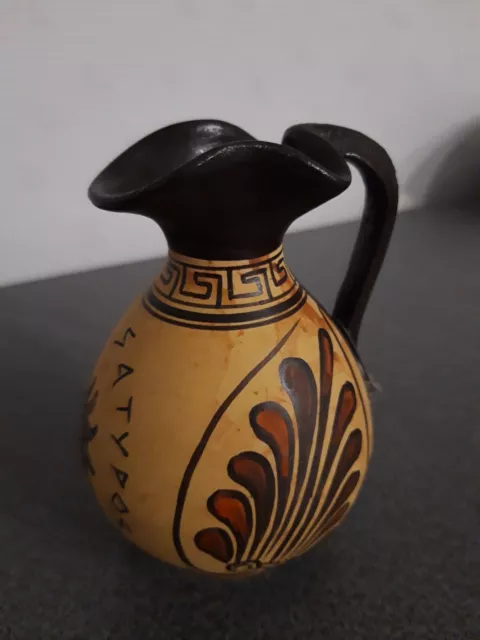 Griechische im Antikstil Vase  Copy Handmade mit Stempel 11cm hoch Kreta