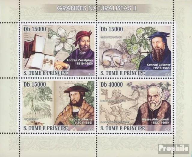 Sao TomE E PrincipE 3389-3392 Minifoglio (completa. edizione) MNH 2008 Naturalis