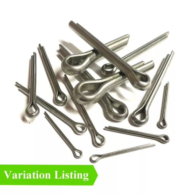 Cotter Split Pins, Metric Steel Retaining Pins Bright Zinc Plated  All Sizes