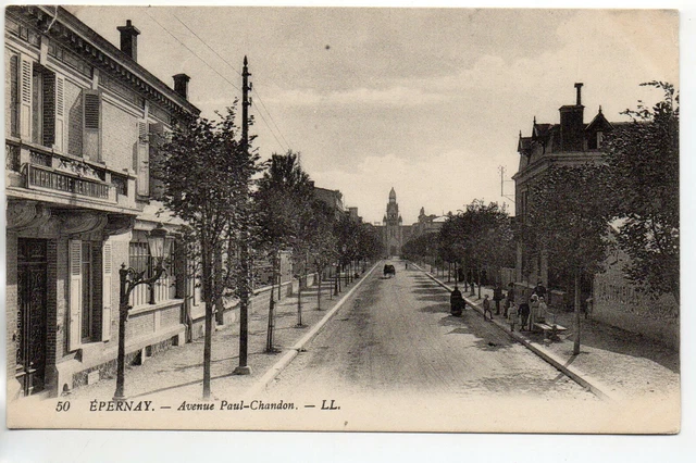 EPERNAY - Marne - CPA 51 - Shops - Avenue Paul Chandon Printing House
