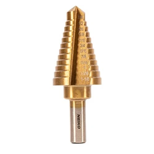 10189A Titanium Step Drill Bit High-Speed Alloy Steel Bit Hole Expander for W...