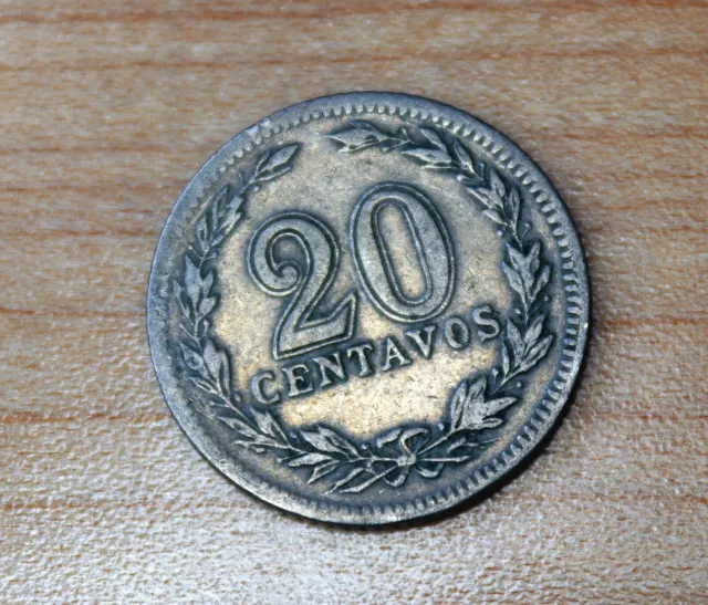 1938 Argentina 20 Centavos KM# 36