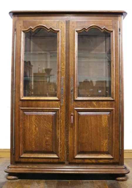 Large French Antique style double door glazed display cabinet