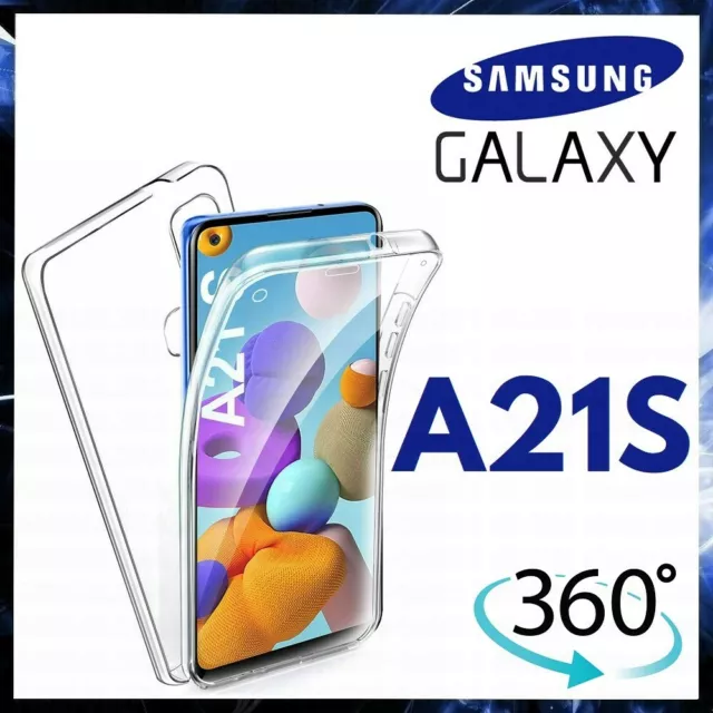 Cover 360 Per Samsung Galaxy A21S Custodia Fronte Retro Trasparente Silicone Tpu