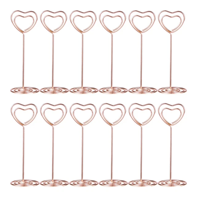 40 PièCes Porte-NuméRos De Table Porte-Cartes Nom Clips Menu, Porte-Affiches Pour FêTe D