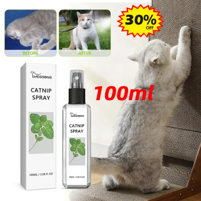 Spray de alegría para gatos aerosol de hierba gatera aerosol de entrenamiento para gatos, aerosol de comportamiento para gatos CALIENTE;