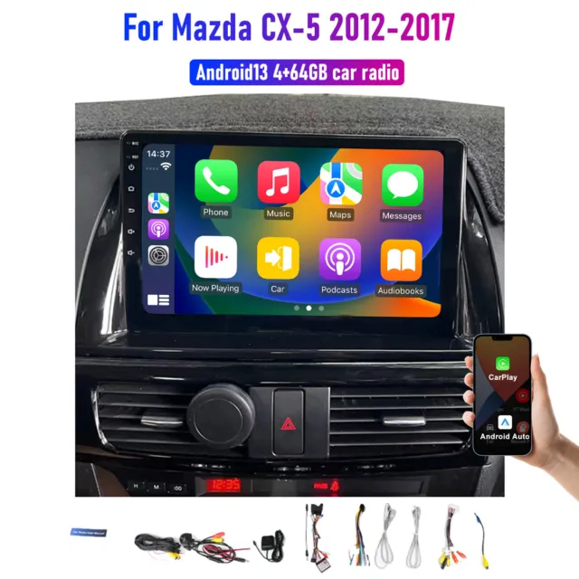 Apple Carplay Android auto 64GB For Mazda CX-5 2012-2017 Head Unit Car Radio