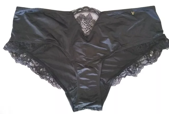 2x Victorias Secret Very Sexy cheeky Schwarz Slip Höschen Größe XL/XG/EG 170/90A