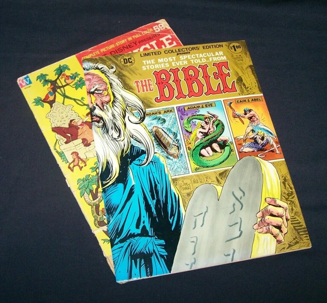 DC Limited Collectors Edition C-36 1975, The Bible with Joe Kubert & Jungle Book