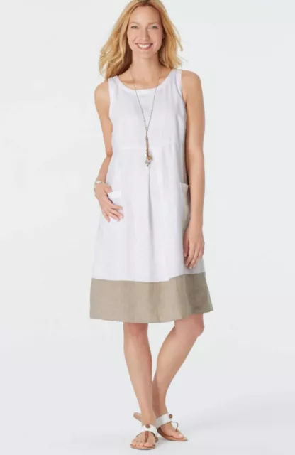 J. Jill - M - NEW Super Cute Pure Jill Affinity Ikat-Print Dress