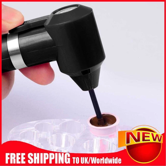Dispositivo mezclador de tinta con varilla de mezcla pigmento eléctrico caña agitadora (Balck)