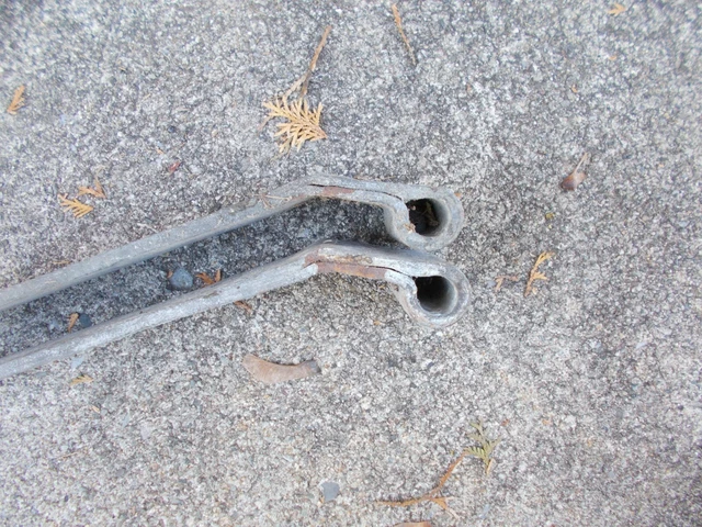 Pair Of Heavy Iron Barn Door Strap Hinges Approx. 39” Long x 2 3/4" Wide  Gate 8