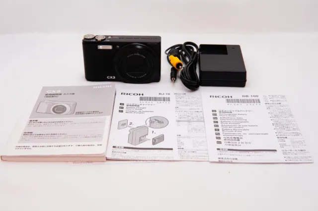 Tested [Exc＋3] Ricoh CX3 10.0 MP Digital Camera black body From Japan