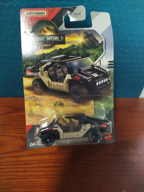 MATCHBOX JURASSIC WORLD REBIRTH - Lot De 2 - Hélicoptère et Off-Road