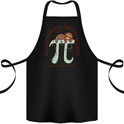 Im a Maths Genius and Sloth Lover Funny Cotton Apron 100% Organic
