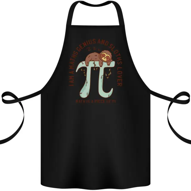 Im a Maths Genius and Sloth Lover Funny Cotton Apron 100% Organic