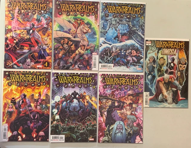 War of the Realms 1-6 Omega Complete Set Comic Lot Marvel 1 2 3 4 5 6