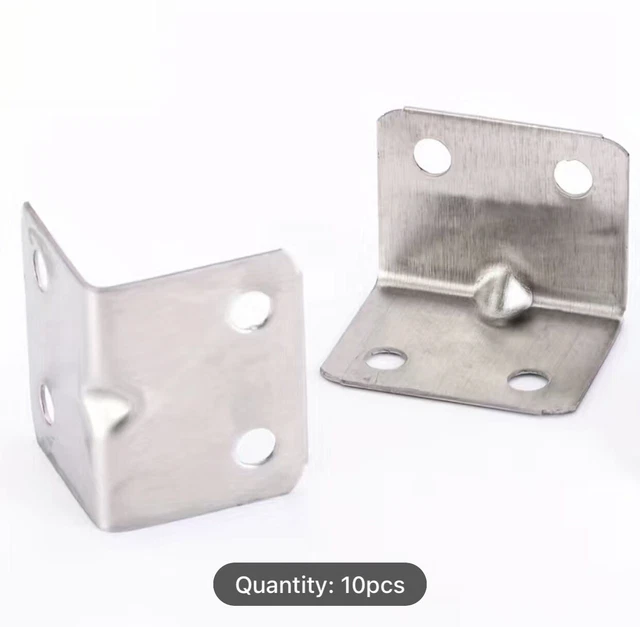 90 Degree Right Angle Stainless Steel Support  Shelf Bracket Joint Corner Brace 2