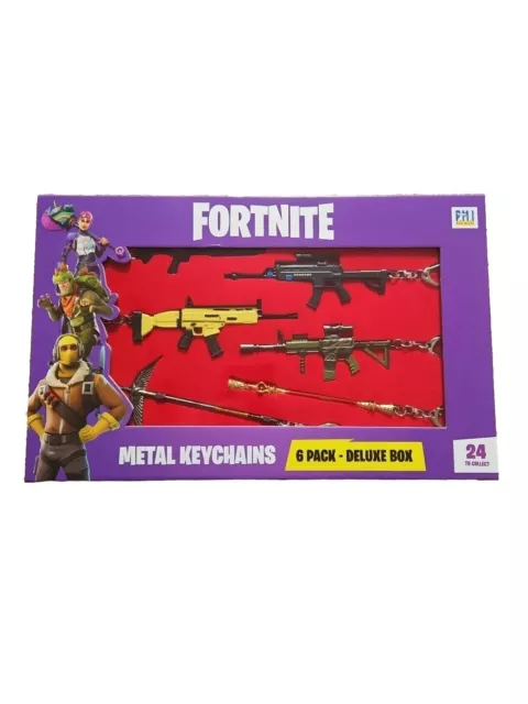 Fortnite Metal Keychains 6 Pack-Deluxe Box Series 1