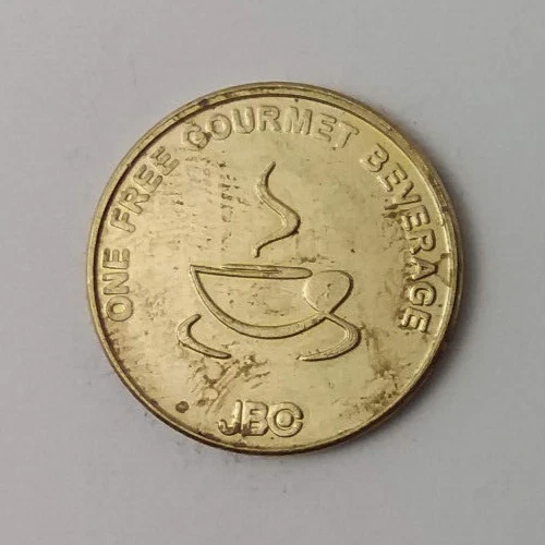 Java Brew Collection JBC Coffee Machine Vending Token 24mm Java Brew Collection JBC Coffee Machine Vending Token 24mm