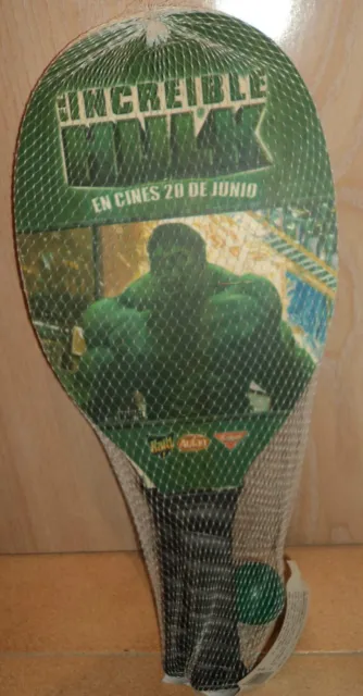 Palas, raquetas publicitarias de playa de la película El Increible Hulk