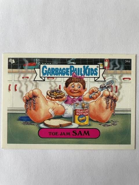 Carte Garbage Pail Kids TOPPS Les Crados GPK 2004 TOE JAM SAM 34a