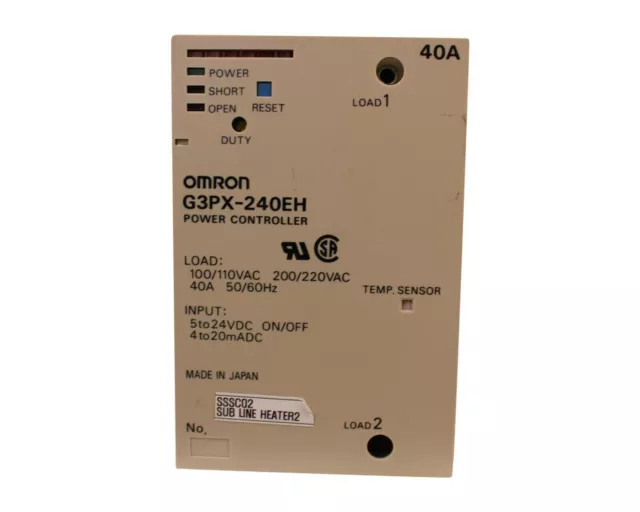 OMRON Puissance Contrôleur 100/110 VAC 40A 50/60 Hz G3PX-240EH