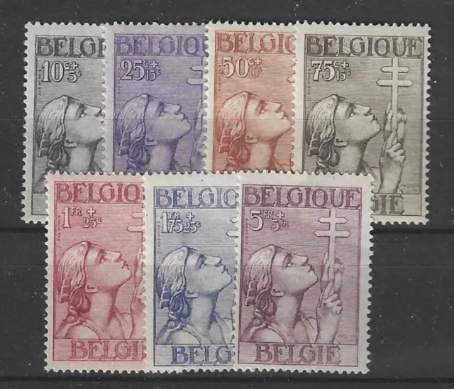 Belgique Yvert et Tellier 377/383 Neuf avec charnière