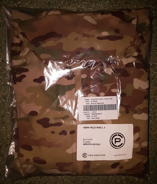 CRYE PRECISION NSPA Field Shell Jacket Mk2, Multicam, Extra Large, New ...
