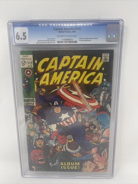 1969 Captain America #112 CGC 6.5 Album Issue Marvel Comics